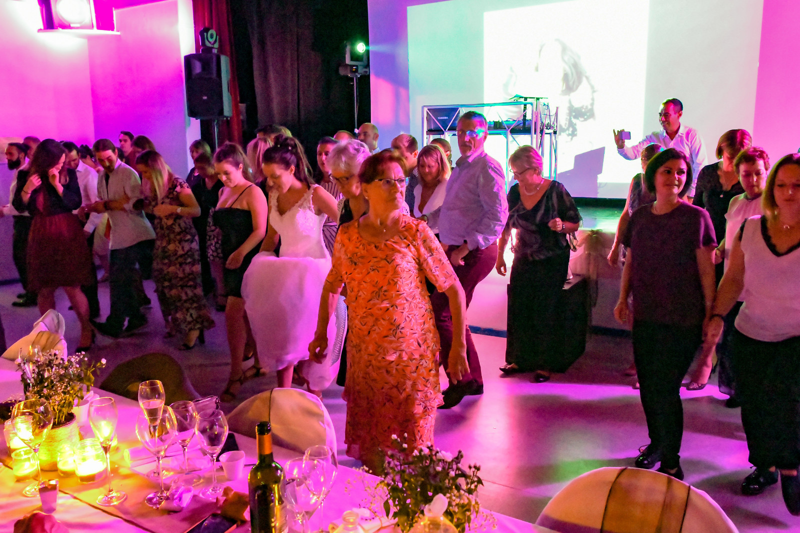 photo mariage soirée