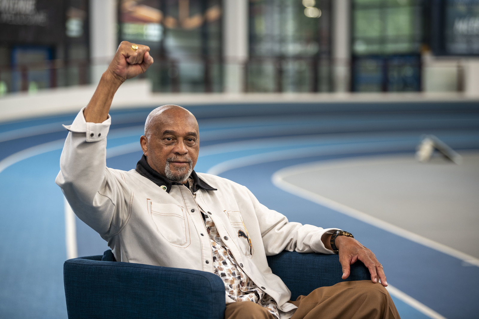 reportage avant les JO et aussi photographie de Tommie Smith