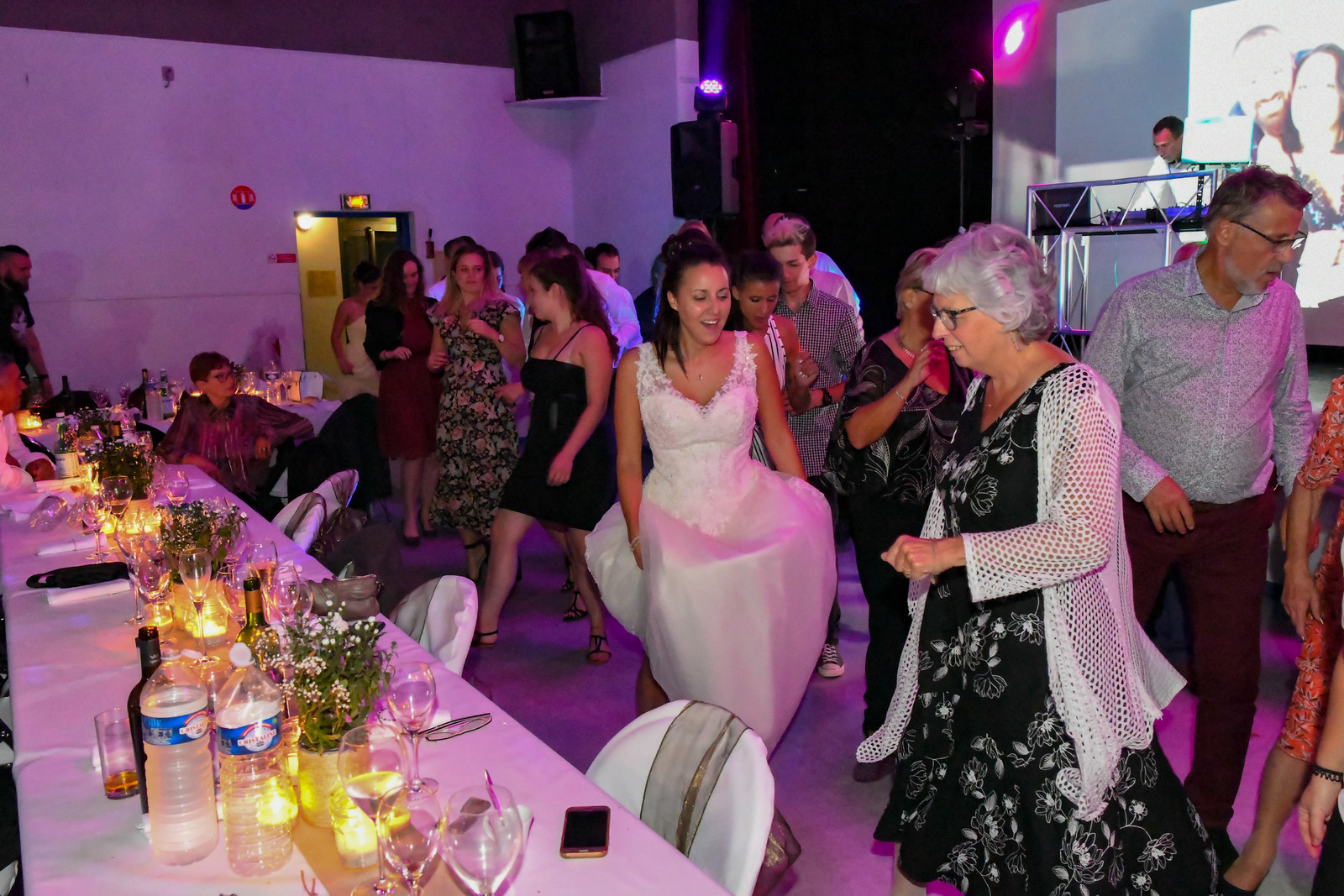 photo mariage soirée